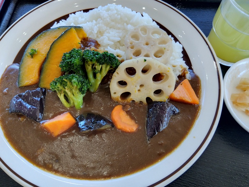 カレーハウスひるぜんの野菜カレー