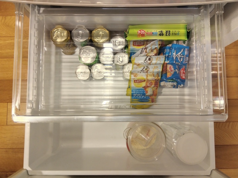 オイシックスのクックボックス２人前５日分の材料のため確保した野菜室