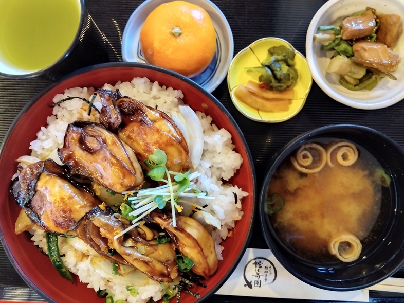 浜名湖名物「牡蠣カバ丼」