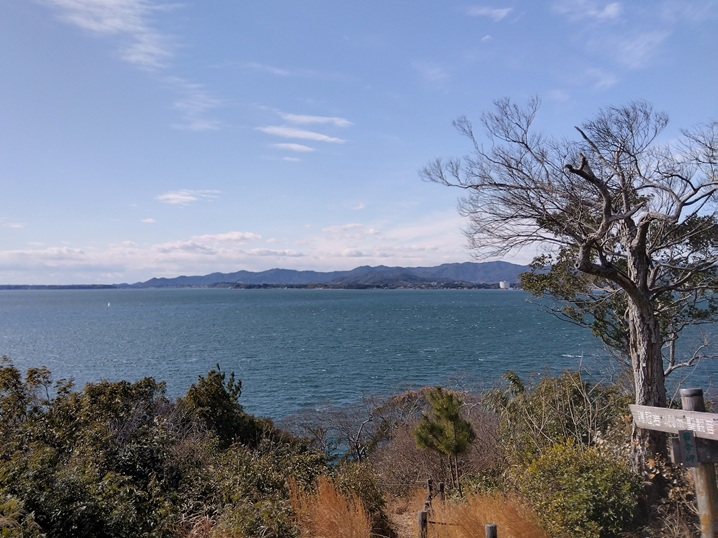 舘山寺近くから見える浜名湖
