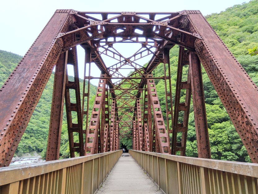 JR福知山線の廃線跡の鉄橋